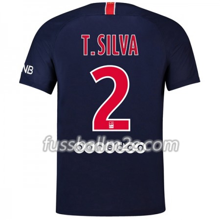 Fußballtrikots Paris Saint-Germain T.Silva 2 Heim Trikotsatz 2018-2019